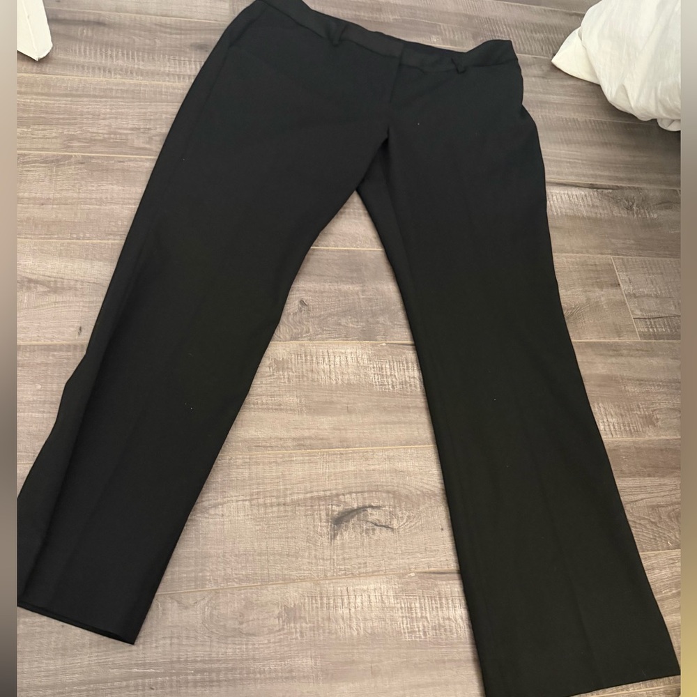EXPRESS Black Straight-Leg Dress Pants